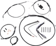 BURLY BRAND Handlebar Cable and Brake Line Kit - Extended - Sportsters - 16" Ape Hanger Handlebars - ABS B30-1231