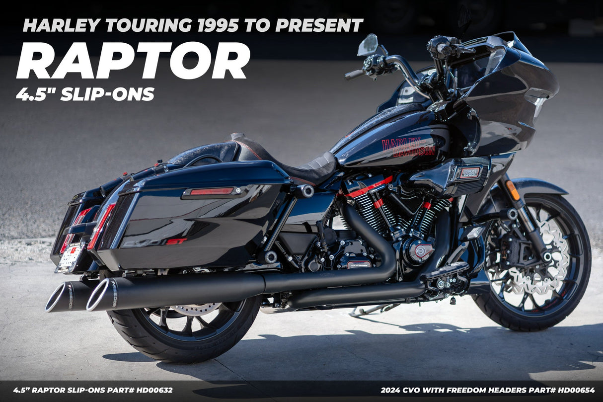 HARLEY TRIKE 4.5" SLASH RAPTOR SLIP-ONS