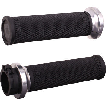 ODI Ruffian Lock-On Street Grips - Cable - Black/Silver V30HCWB-S