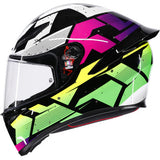 AGV Helmet K1 S Punkpulse Black/Purple/Lime Md 2118394018-071-M