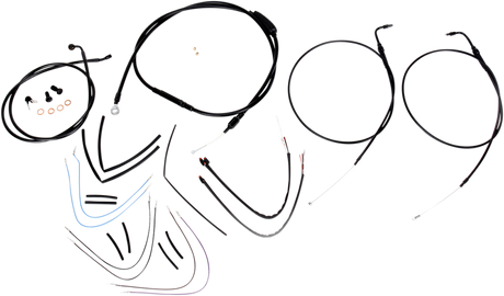 BURLY BRAND Control Kit - 16" Ape Hanger Handlebars B30-1072