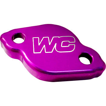 WORKS CONNECTION Rear Brake Cap - Purple - Kawasaki 21-P701