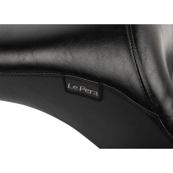 LE PERA Maverick Seat - without Backrest - Smooth - Black - Black - FLH/FLT '23-'24 LV-957S