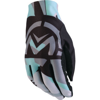 MOOSE OFFROAD MX2™ Gloves - Black/Teal - Small 3330-7957