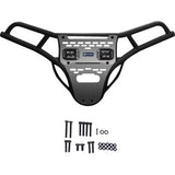 RAVEK Front Bumper/Skid Plate with White Lights - Black - RZR XP 1000 64-317BKL