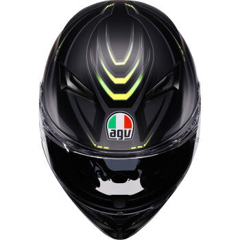 AGV K3 Helmet - Syth - Matte Black/Yellow Fluo - Medium  2118381004-026-M