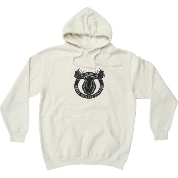 MOOSE OFFROAD MUD Badge Hoodie - Natural - Small 3050-6959