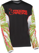 MOOSE RACING Youth Agroid Jersey - Green/Red/Black - Small 2912-2267