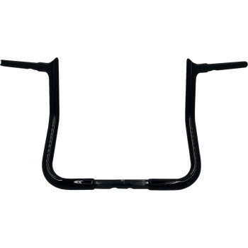 FAT BAGGERS INC. 1-1/4" EZ Install Pointed Top Handlebar - Reduced Reach - 13" - Black 905013-B