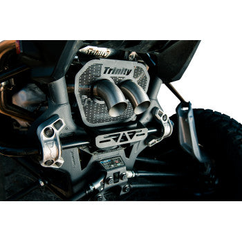 TRINITY RACING Exhaust Slip-On Mufflers - Center Exit - Maverick R TR-4187S-SS
