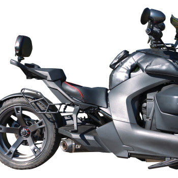 SHOW CHROME Ryker Combat Seat - Black w/ Red Trim - Can-Am Ryker 41-429