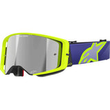 ALPINESTARS GOGGLES Goggle Supertech Corp Purple/Yl Mirror-Sil 5100326-3156