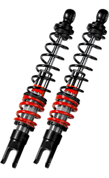 Bitubo YGB0 Twinshocks Rear Adjustable: Spring Preload,  Red And Black Springs