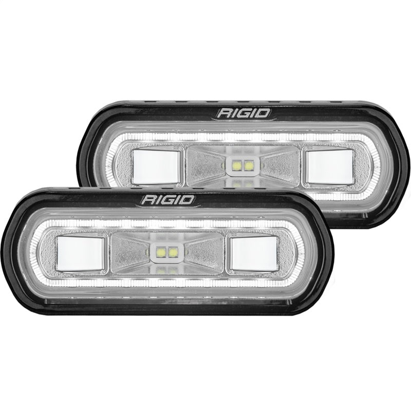 Rigid Industries SR-L Series Surface Mount LED Spreader Pair w/ White Halo - Universal 53120
