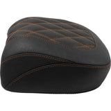 MUSTANG Wide Tripper™ Seat - Passenger - Mandarin Orange Stitching - FLT/FLH '23-'25 88511MO