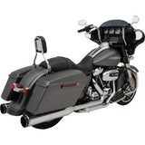 KHROME WERKS 2-into-1-into-2 Dominator-SR Exhaust System - Chrome - Without End Caps - M8 Touring  200400A-SR