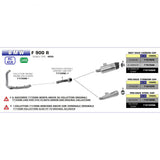 IN STOCK Arrow Pro-Race BMW F900 R/XR 2020-2024  Black Stainless Steel Exhaust 71915prn + 71729MI