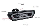 Rigid Industries Chase Tail Light Kit w/ Mounting Bracket - Amber 90122