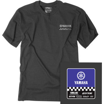 FACTORY EFFEX Youth Yamaha Starting Line T-Shirt - Heather Charcoal - XL 27-83206