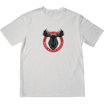 MOOSE RACING MUD Badge T-Shirt - White - XL 3030-24389