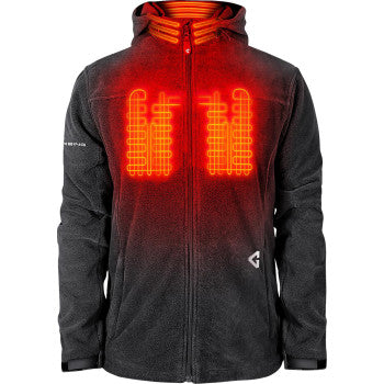 GERBING HEATED CLOTHING 7V Thermite Fleece Heated Jacket 2.0 - Gray - 2XL GER-TFJKT-7V-M-G-XXL