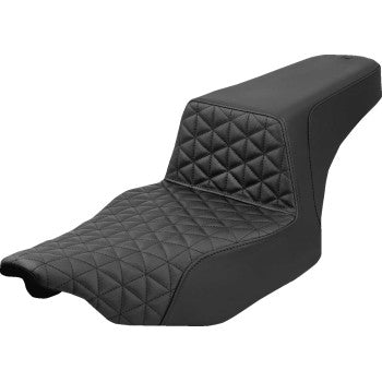 SADDLEMEN Extended Step-Up Seat - Tri-Gripper - Black - FLH/FLT '23-'25 823-07-180