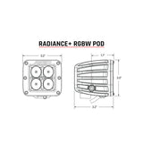 Rigid Industries Radiance+ Pod RGBW - Pair 202053