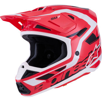 ALPINESTARS SM7 Helmet - Deed - Gloss Red/Black/White - 2XL 8302426-3139-XXL