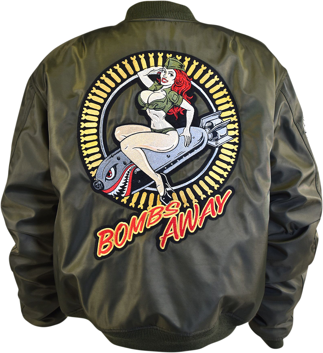 LETHAL THREAT Bombs Away Jacket - Green - 2XL JT84030XXL