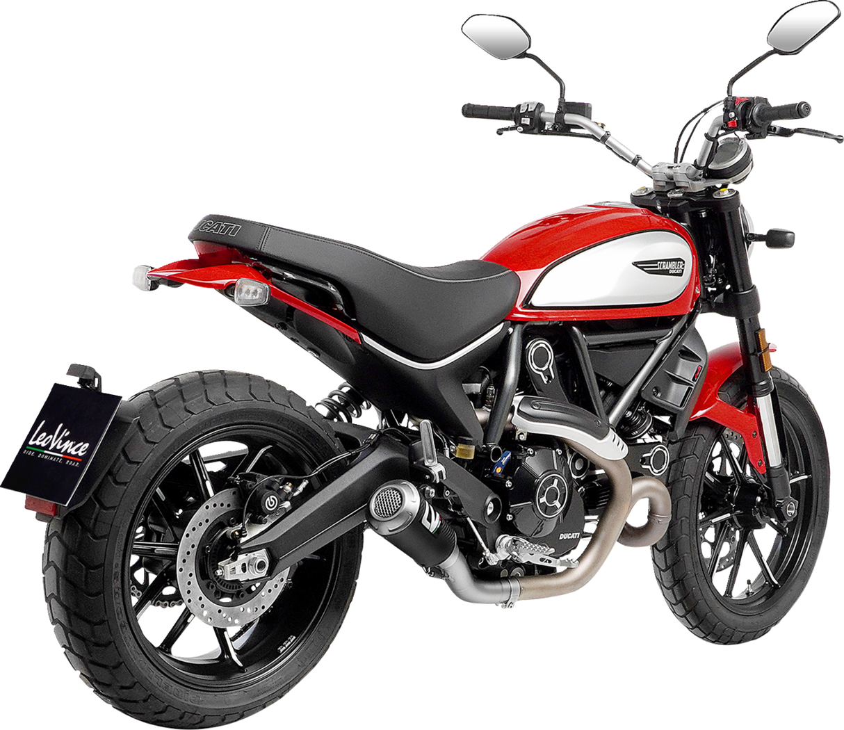 LEOVINCE LV-10 Slip-On Muffler - Carbon Fiber Scrambler   2021-2022 15250C