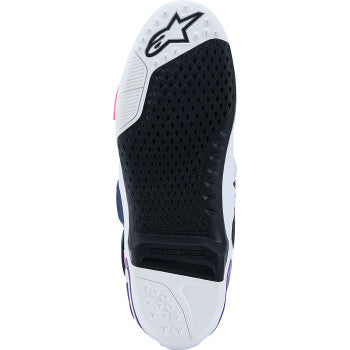 ALPINESTARS Tech 10 Boots - White/Violet/Navy/Pink Fluorescent - US 13 / EU 48 2010020-2780-13