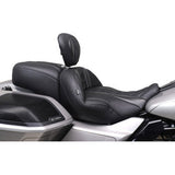 MUSTANG Deluxe One-Piece, 2-Up Seat - Diamond - Black Stitch - FLT/FLH '23-'25 89411