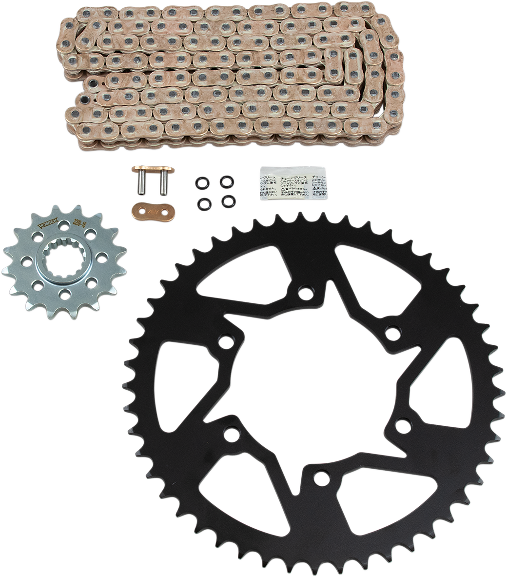VORTEX Chain and Sprocket Kit - HFRS - Gold - Yamaha YZF-R1 CKG6364