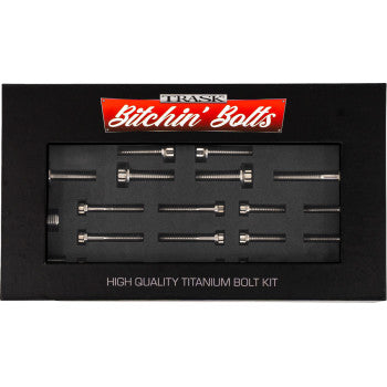 TRASK Bitchin' Bolts Hardware Kit - Titanium - M8 - Transmission TM-1050-I