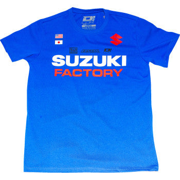 D'COR VISUALS Suzuki Factory T-Shirt - Blue - XL  80-128-4