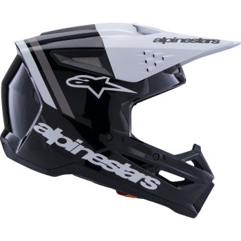 ALPINESTARS SM3 Helmet - Radium - Gloss Black/White/Gray - 2XL 8300826-1546-XXL