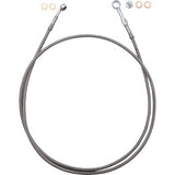 FAT BAGGERS INC. EZ Install Brake Line - 63" - Stainless Steel Braid 100063