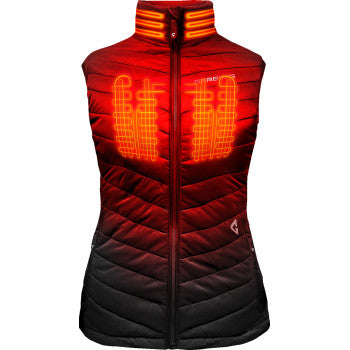 GERBING HEATED CLOTHING Women's 7V Khione Puffer Heated Vest 2.0 - Black - Medium GERKPVST7VWBM
