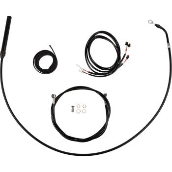 LA CHOPPERS Cable Kit - 15" - 17" Handlebars - Black  LA-8062KT3-16B