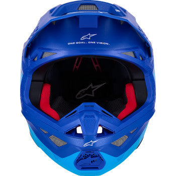 ALPINESTARS Supertech M10 Helmet - Flood - MIPS® - Blue/Black Carbon - 2XL 8301023-7282-XXL