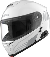 IN STOCK SENA SPECTER SMART FLIP UP HELMET WHITE LG - 843-02172L