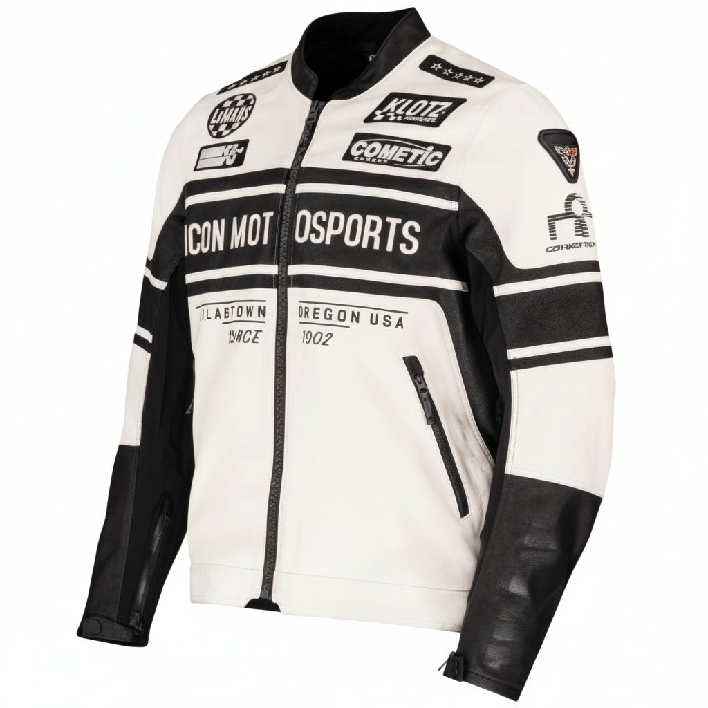 ICON Neo Daytona 2 Jacket - White/Black - 2XL 2820-7072
