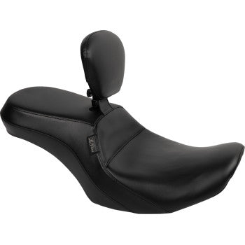 LE PERA Outcast Seat - With Backrest - Plain - FLH/FLT '23-'24 LV-997BR