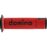 IN STOCK DOMINO A450 Grips - Domino - Red/Black  A450A45041C4042B7-0