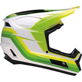 Z1R Youth Dirt Maxx Helmet - Vortex - White/Green - Medium 0111-1739