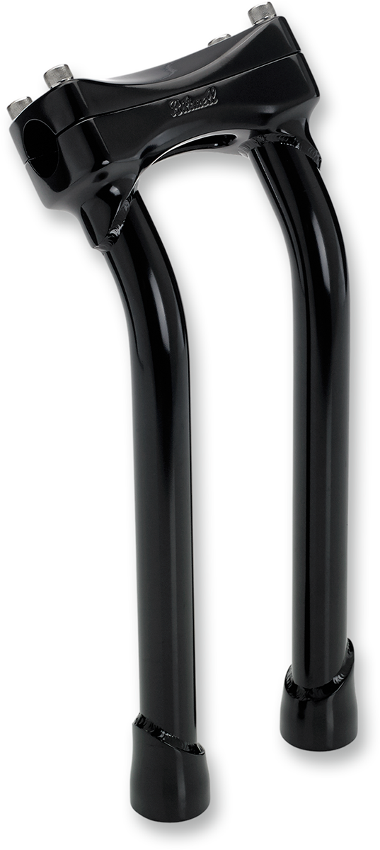 BILTWELL Risers - Murdock - Pullback - 12" - Black 6404-201-12