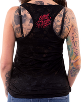 LETHAL THREAT Women's Armtat Tank Top - Black - 1XL LA206061X