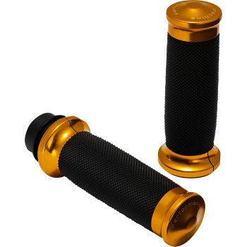 PERFORMANCE MACHINE (PM) Grip Pm Contour Gold Tbw 08-2023 Touring 16-2024 Softail 0063-2104M-G