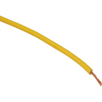 NAMZ 25' Cloth-Braided Wire Spool - 16 Gauge - Yellow NCBW-4