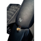 SLYFOX Slyfox Seat - Gray Logo - Black Vinyl w/ Slipstop - Carbon Fiber - XL  4684B-slyfox